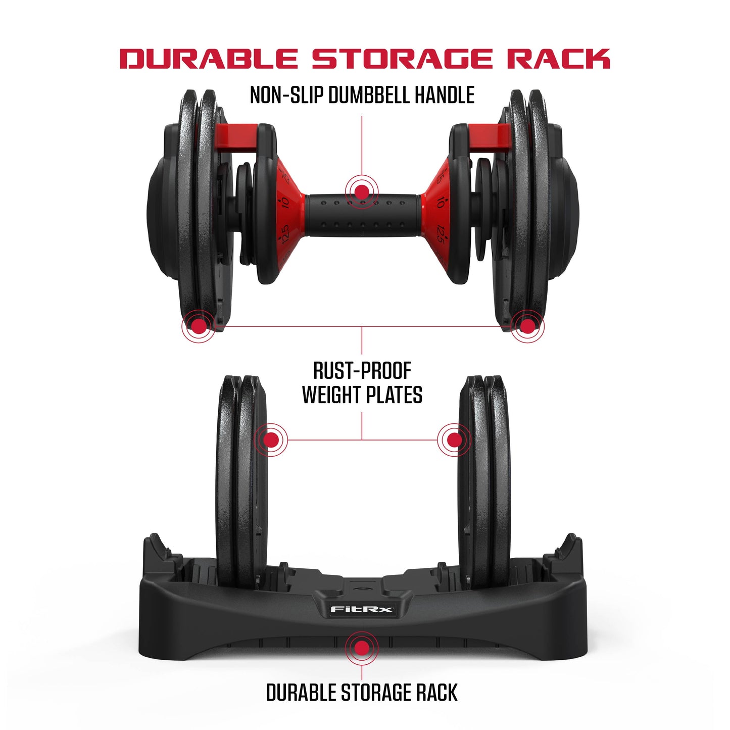 Smartbell 25 lbs Adjustable Dumbbell - 9-in-1 Versatile Home Gym Solution with Quick-Select 2.5 lbs Increments