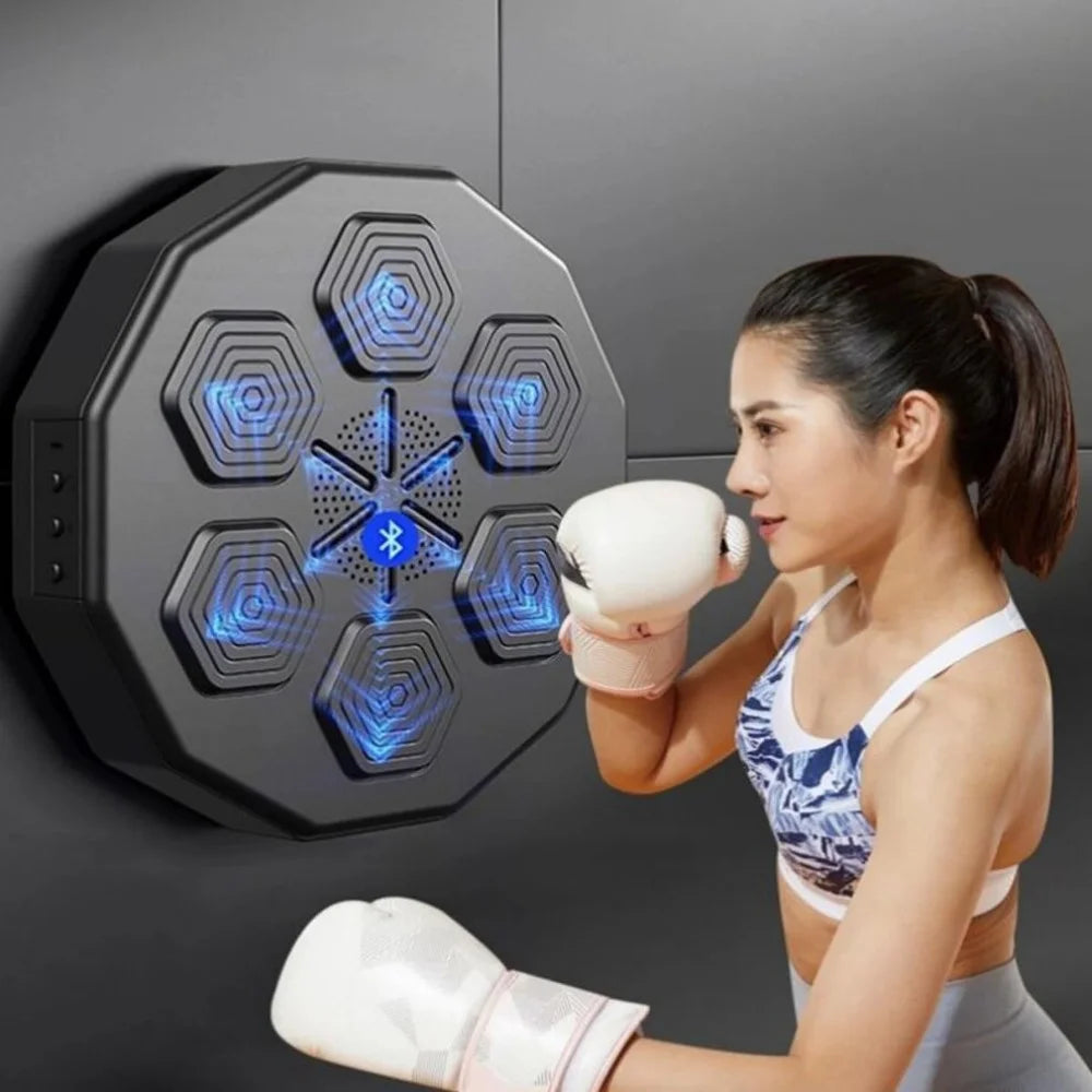 Intelligent Music-Enhanced Boxing Training System for Optimal Fitness