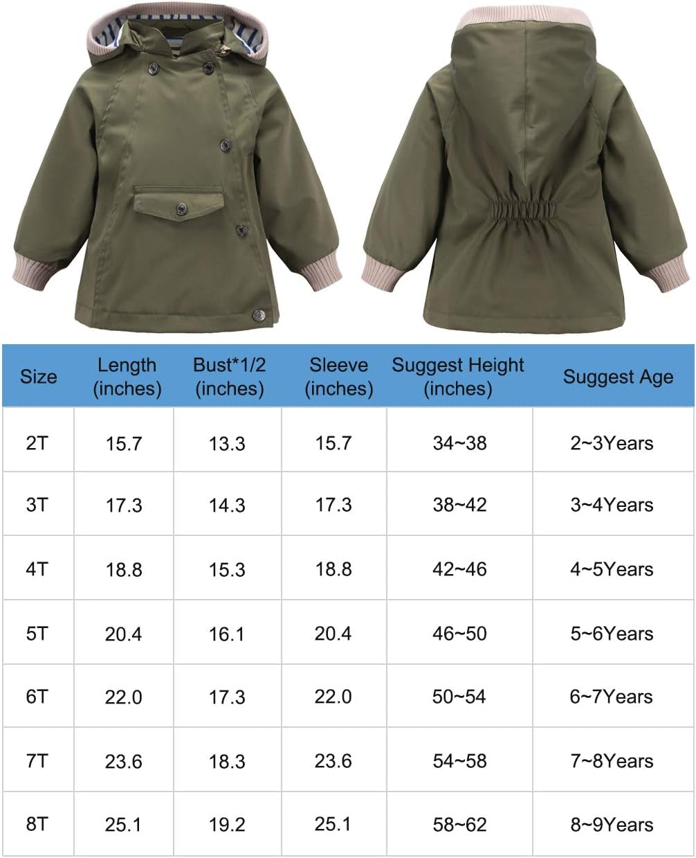 Waterproof Rain Jacket Coat Windbreaker Windproof Spring Fall Raincoat