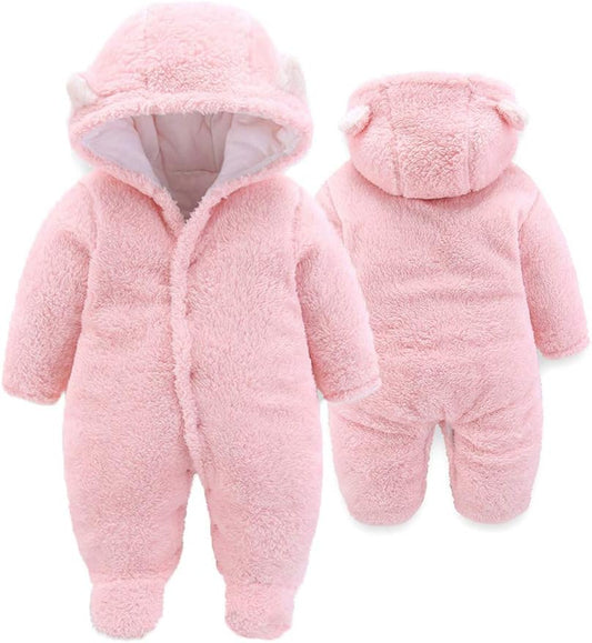 Adorable Unisex Baby Winter Coats - Cozy Jumpsuit Snowsuit Bodysuits for Newborns - Perfect Baby Essentials Registry Item