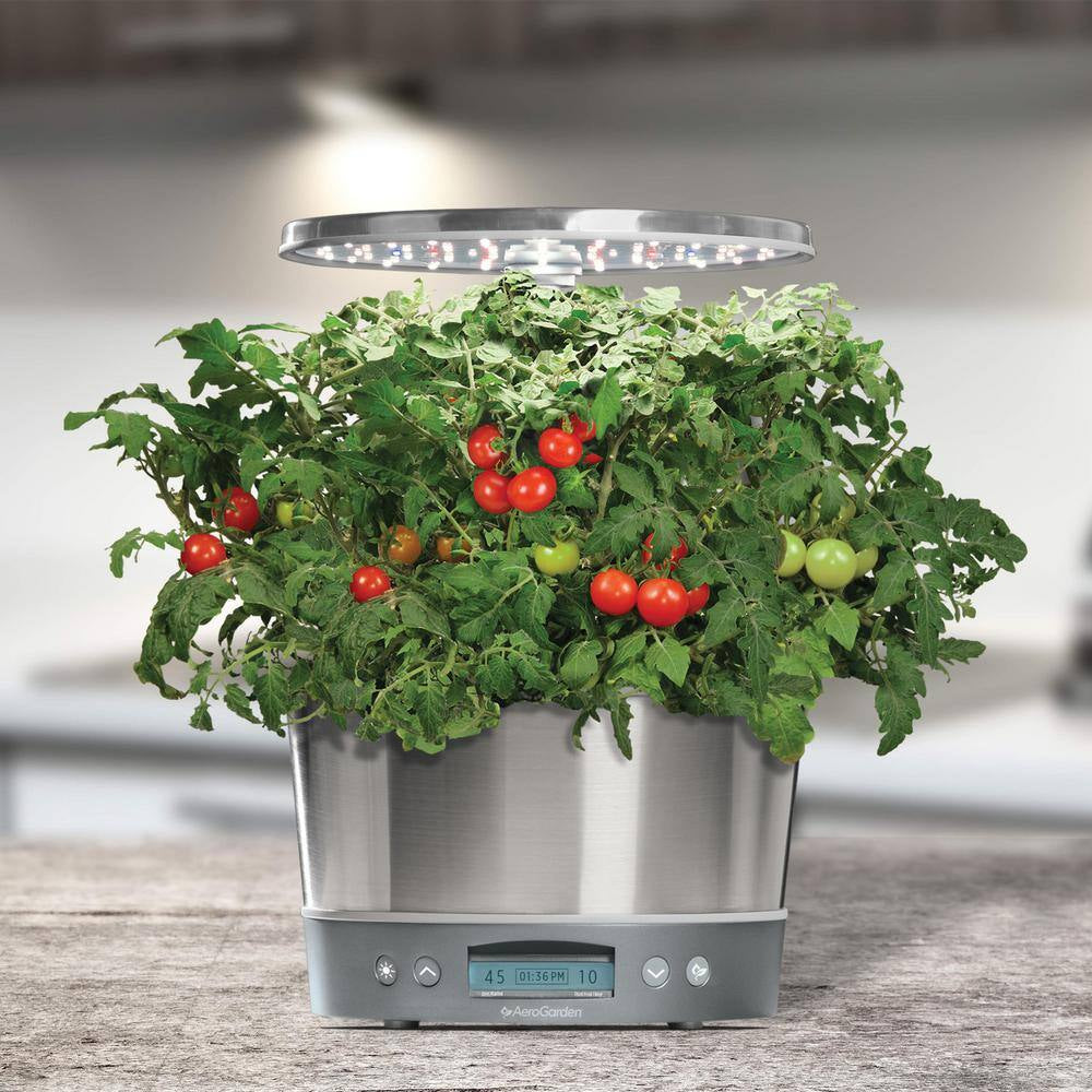 Harvest Elite 360 with Seed Starting System - Indoor Garden, Stainless