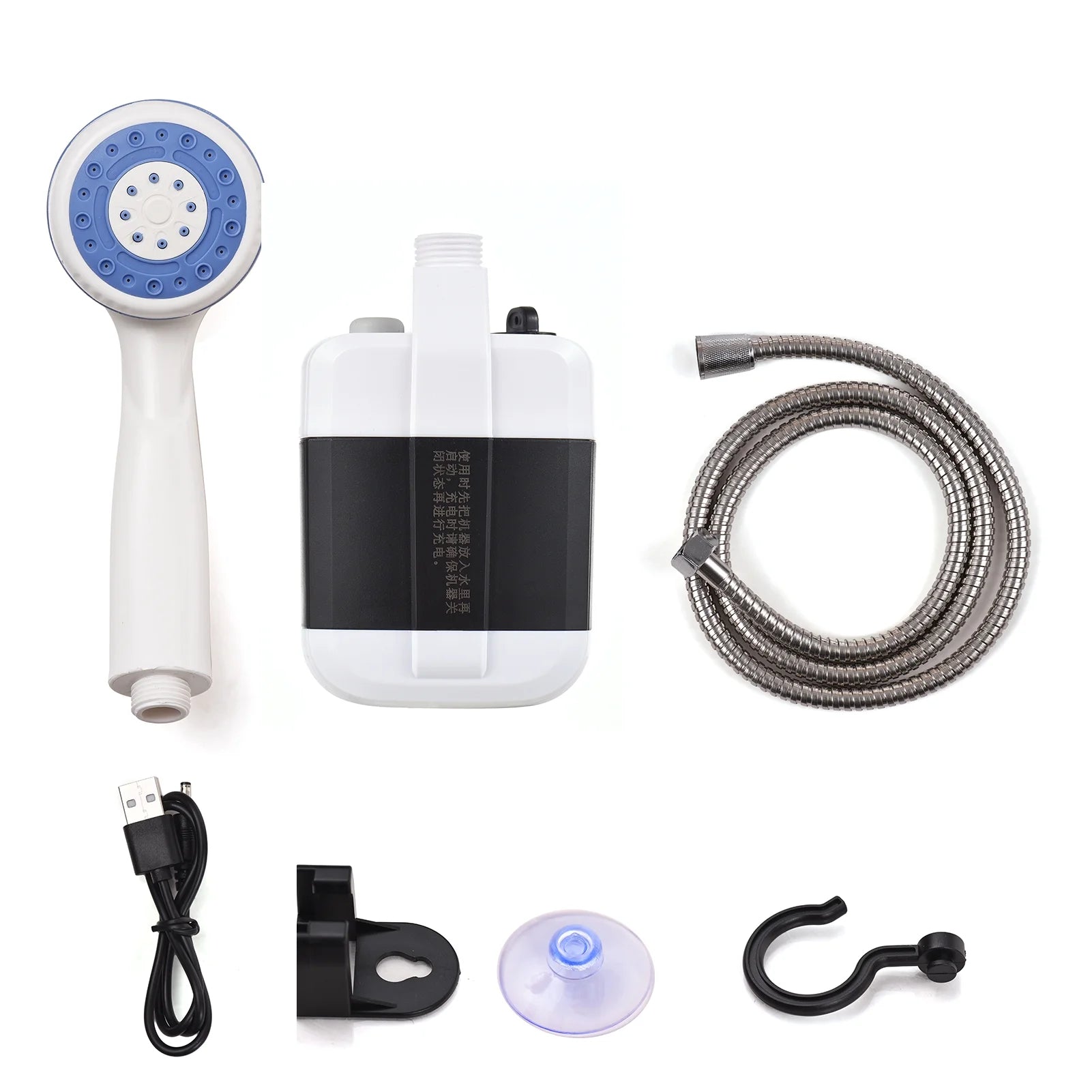 Rechargeable Portable Electric Shower Pump for Outdoor Activities, Vehicle Cleaning, Gardening, and Pet Care