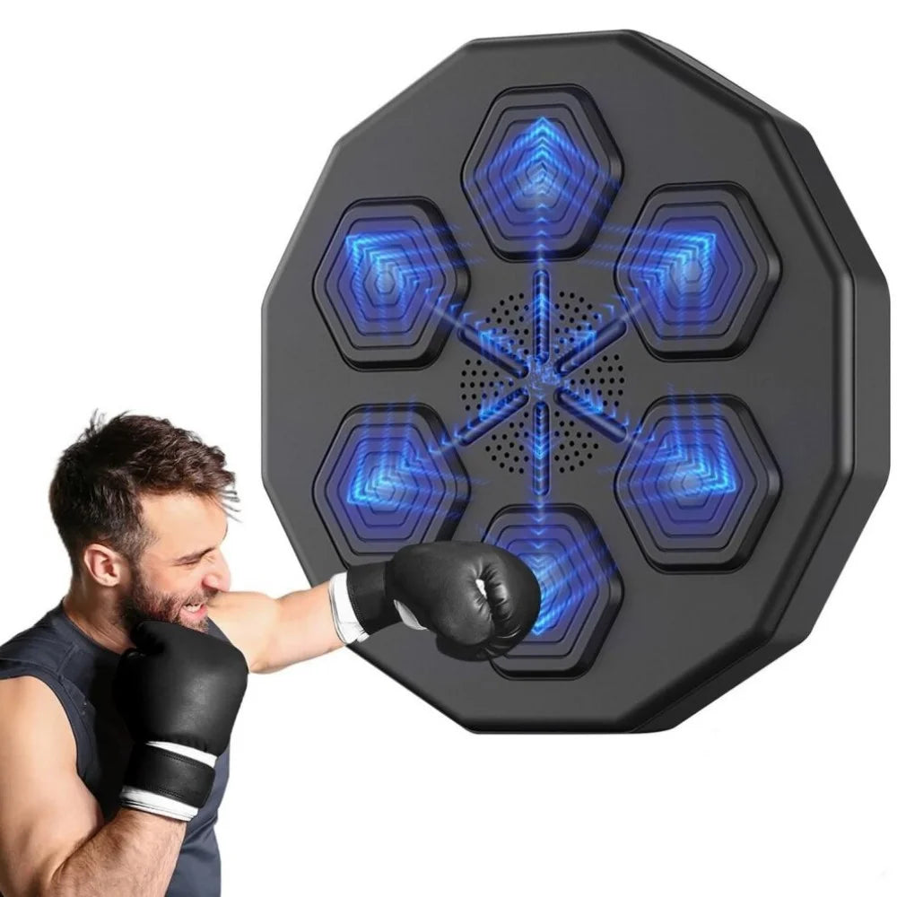 Intelligent Music-Enhanced Boxing Training System for Optimal Fitness