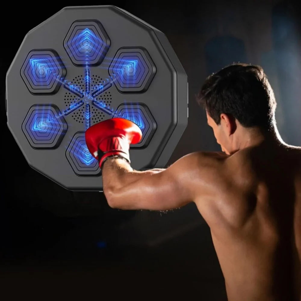 Intelligent Music-Enhanced Boxing Training System for Optimal Fitness