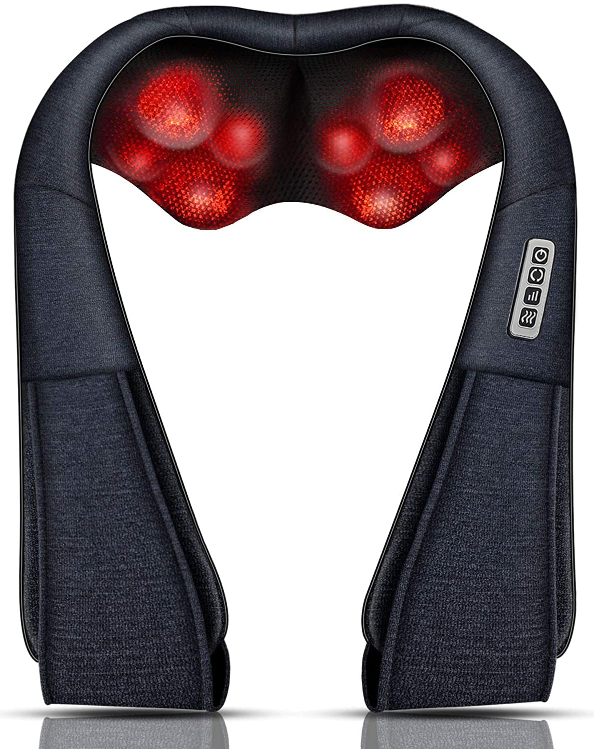 Neck Massager, Back Massager with Heat, Shiatsu Shoulder Massager for Neck Pain Back Pain Relief