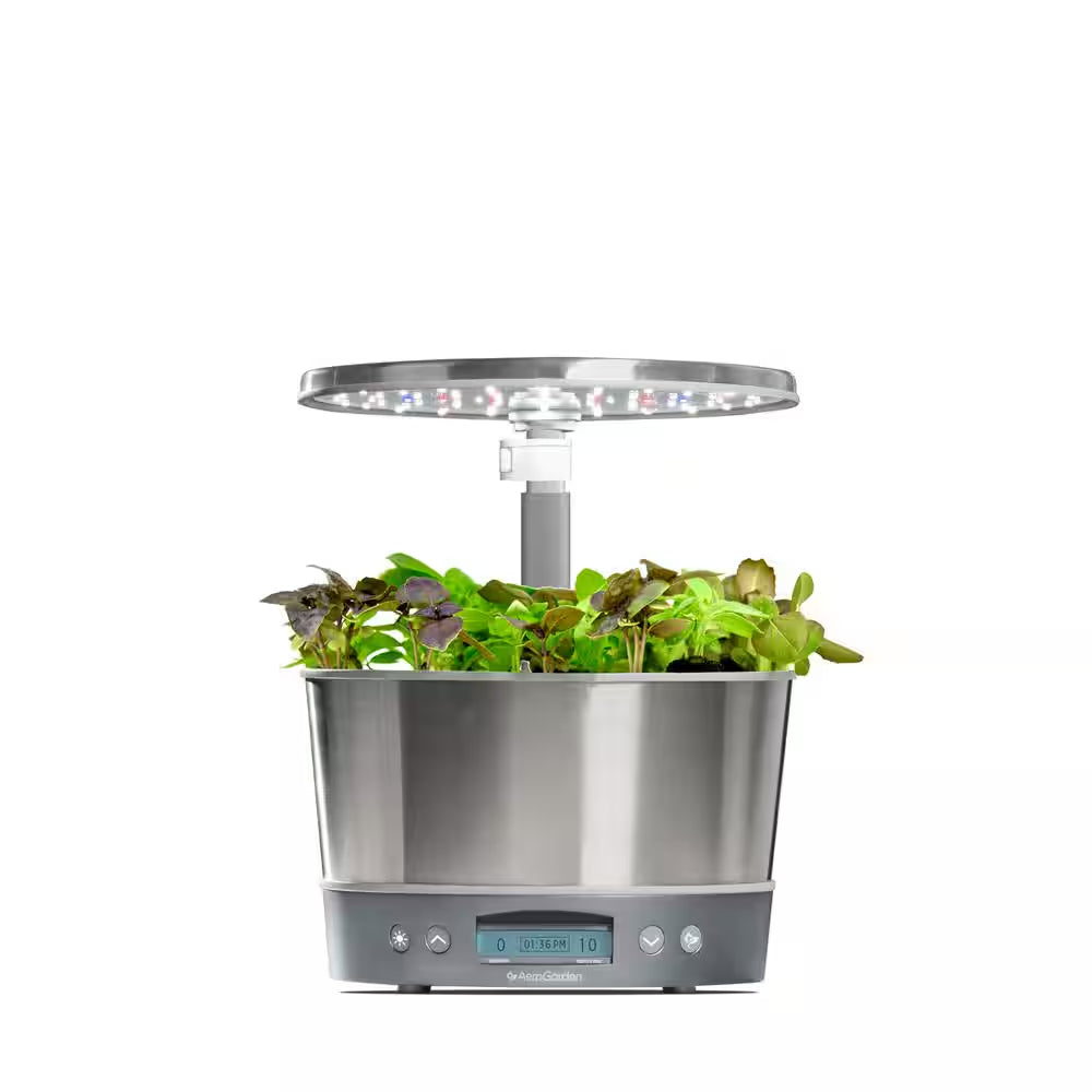 Harvest Elite 360 with Seed Starting System - Indoor Garden, Stainless