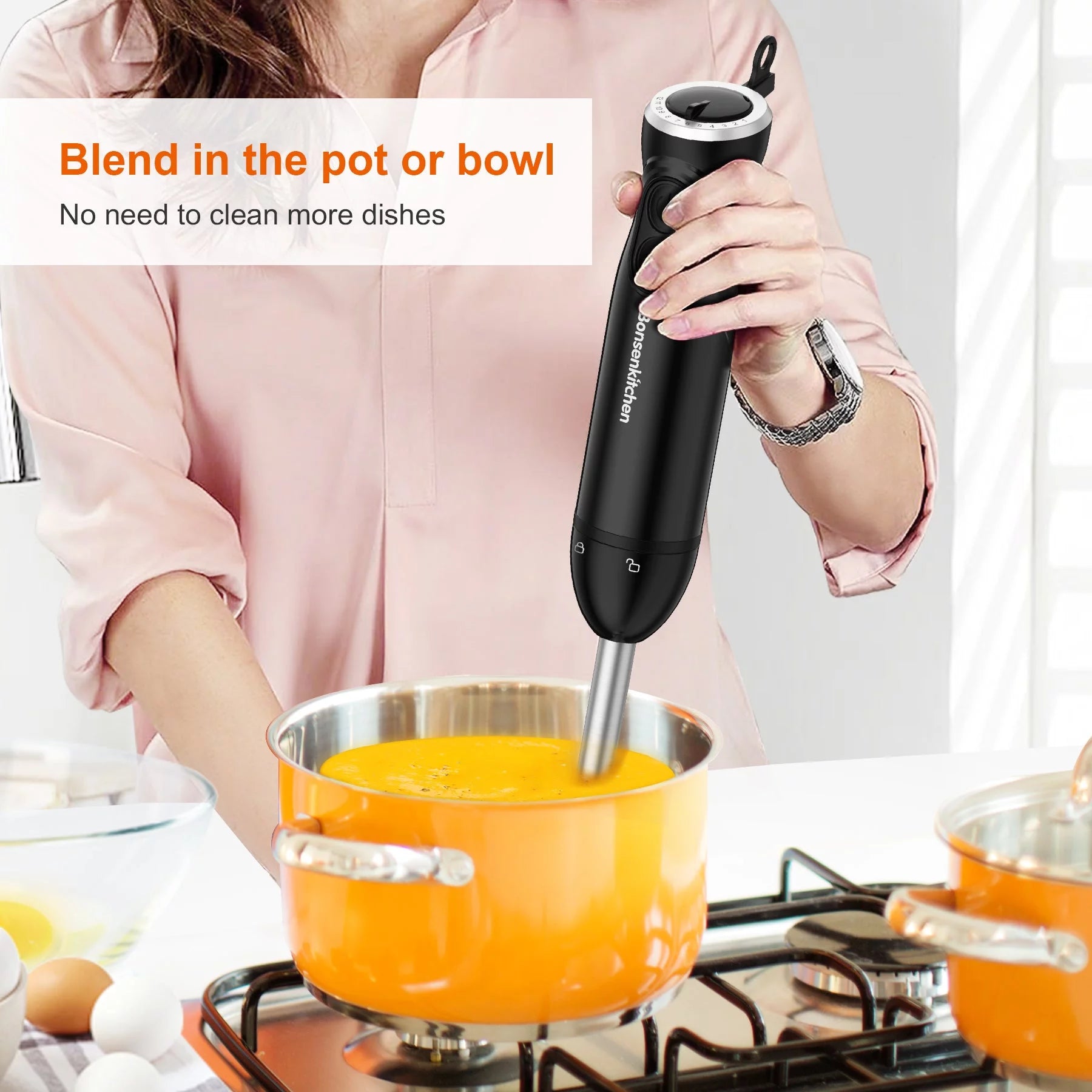 Ultimate 12-Speed Immersion Blender for Effortless Blending & Mixing Mastery