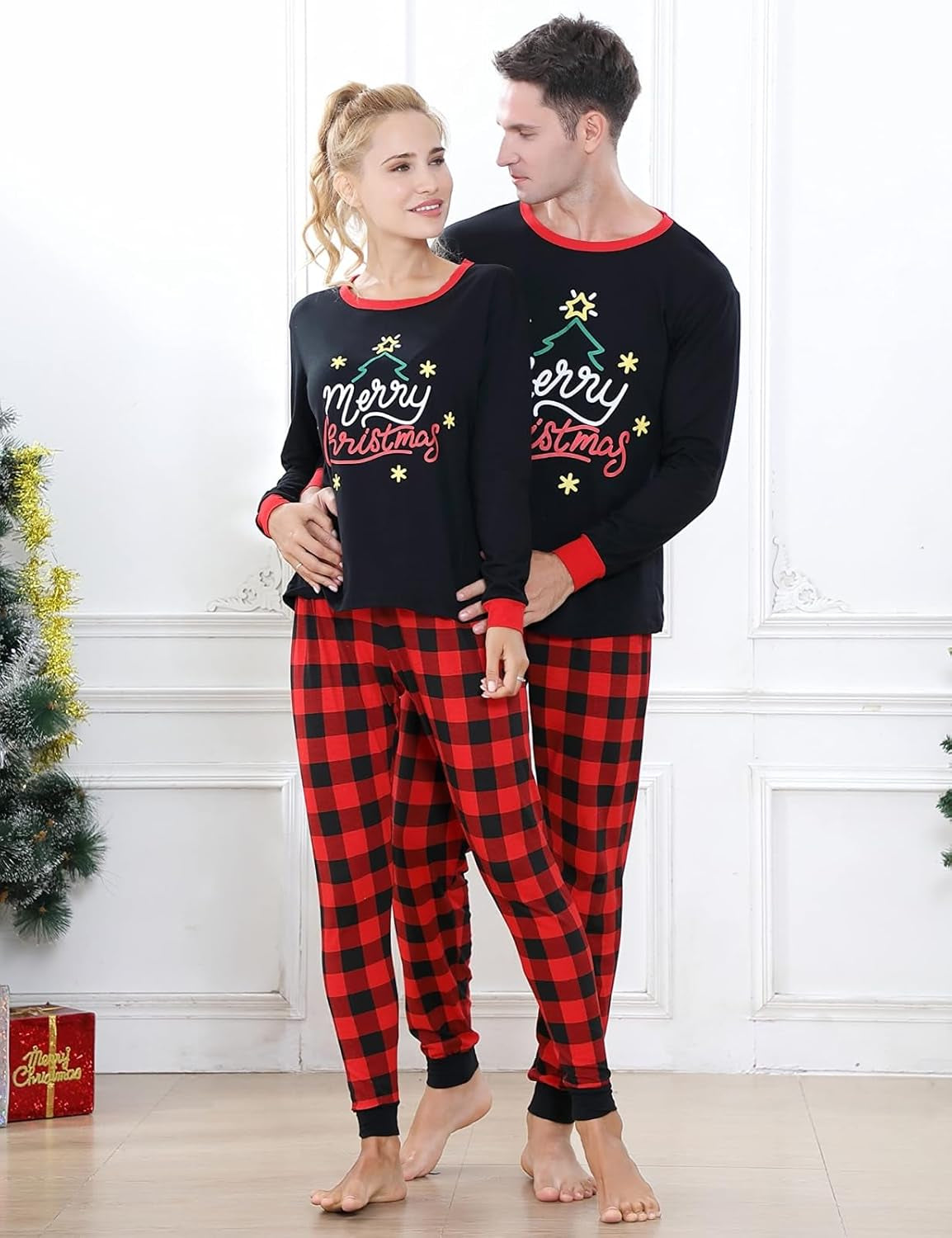 Family Matching Christmas Pajamas Sets for Unisex Adults and Children - Long Sleeve Sleepwear for the Holiday Season